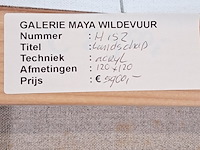 Acryl op doek, maya wildevuur, landschap, 2000 - afbeelding 8 van  8