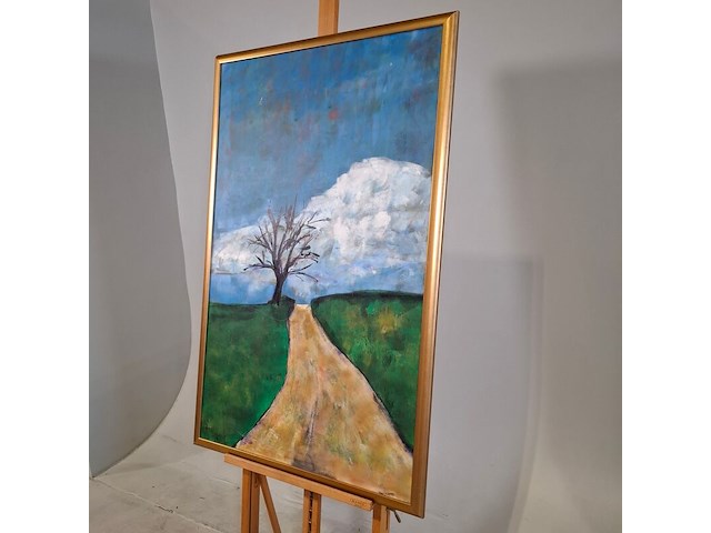 Acryl op doek, maya wildevuur, landschap, 2001 - afbeelding 6 van  8