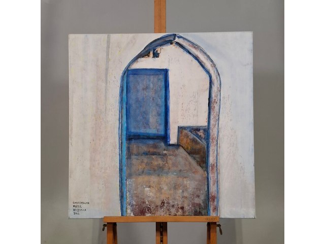 Acryl op doek, maya wildevuur, marokko - afbeelding 2 van  8