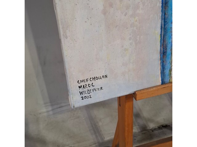 Acryl op doek, maya wildevuur, marokko - afbeelding 3 van  8