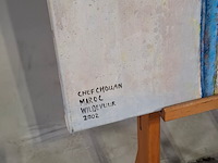 Acryl op doek, maya wildevuur, marokko - afbeelding 3 van  8