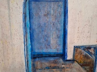 Acryl op doek, maya wildevuur, marokko - afbeelding 5 van  8