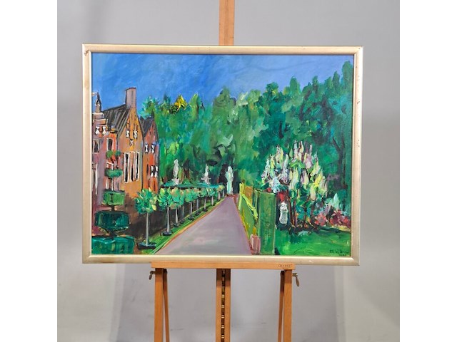 Acryl op doek, maya wildevuur, menkemaborg, 2001 - afbeelding 2 van  8