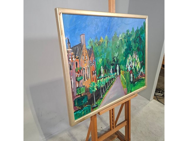 Acryl op doek, maya wildevuur, menkemaborg, 2001 - afbeelding 4 van  8