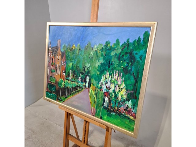 Acryl op doek, maya wildevuur, menkemaborg, 2001 - afbeelding 5 van  8