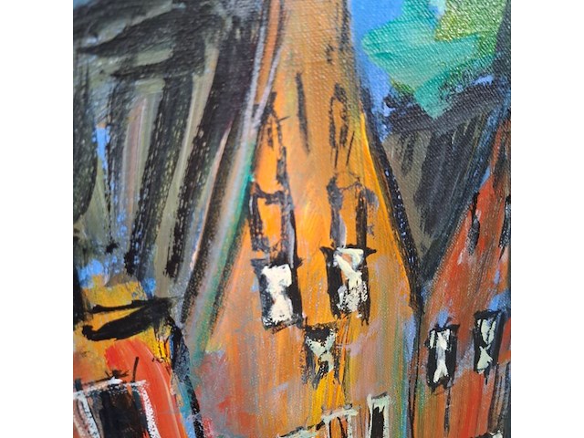 Acryl op doek, maya wildevuur, menkemaborg, 2001 - afbeelding 7 van  8