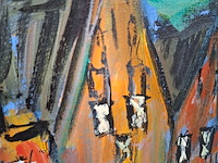 Acryl op doek, maya wildevuur, menkemaborg, 2001 - afbeelding 7 van  8