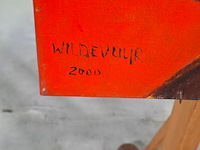 Acryl op doek, maya wildevuur, moeder en kind, 1999 - afbeelding 3 van  9