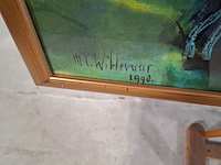 Acryl op doek, maya wildevuur, poes, 1995 - afbeelding 5 van  8
