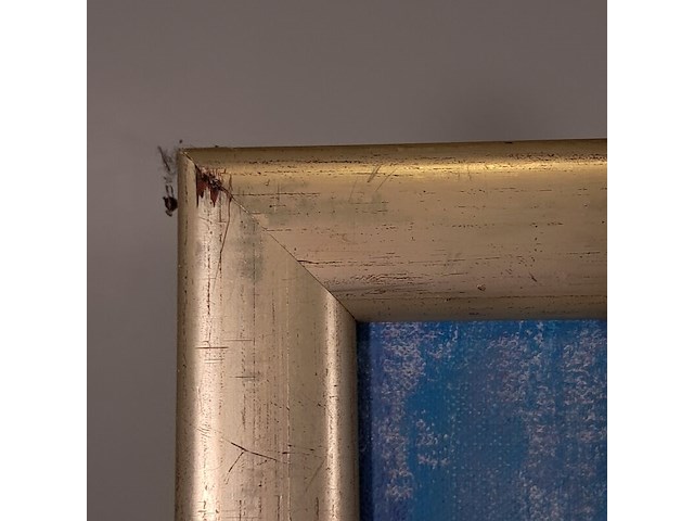 Acryl op doek, maya wildevuur, waterlelies, 2000 - afbeelding 5 van  7