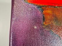Acryl op doek, maya wildevuur, werkende vrouw, 1998 - afbeelding 6 van  8
