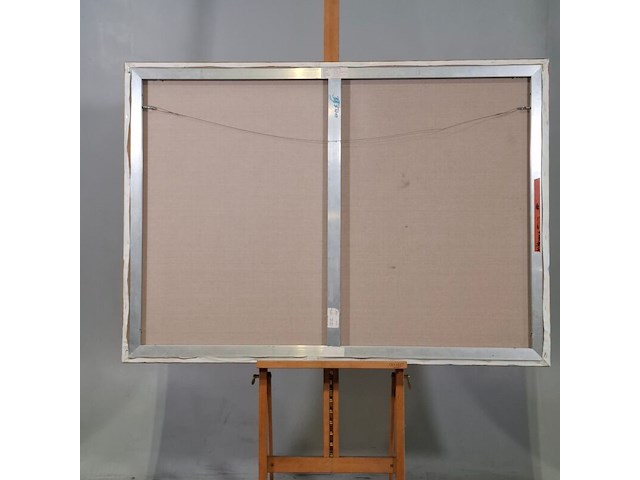 Acryl op doek, maya wildevuur, zuid-afrika, 1993 - afbeelding 6 van  7