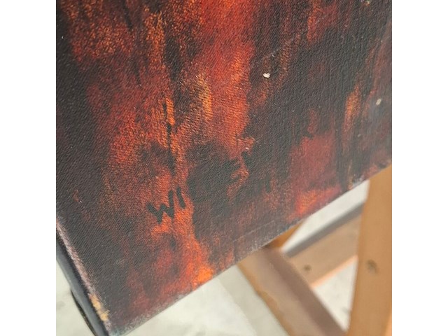 Acryl op doek, maya wildevuur, zuid-afrika - afbeelding 3 van  8