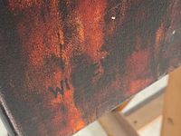 Acryl op doek, maya wildevuur, zuid-afrika - afbeelding 3 van  8