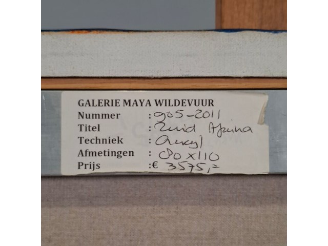 Acryl op doek, maya wildevuur, zuid-afrika - afbeelding 8 van  8