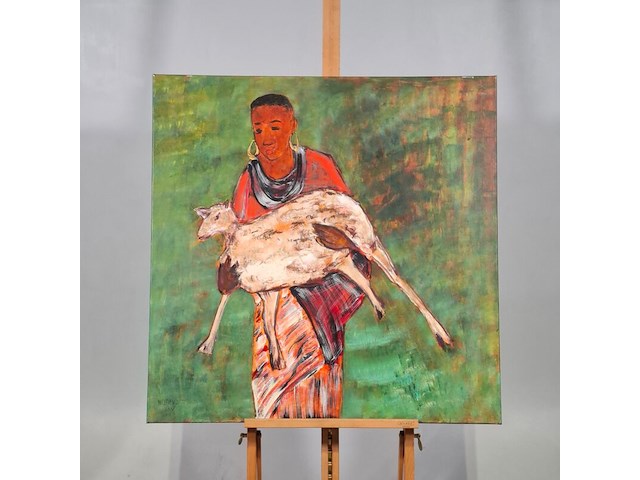Acryl op doek, maya wildevuur - afbeelding 2 van  7