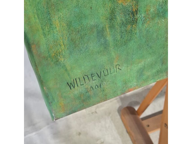 Acryl op doek, maya wildevuur - afbeelding 3 van  7