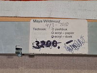 Acryl op doek, maya wildevuur - afbeelding 7 van  7