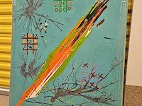 Acryl op doek schilderij, tonnie voorn