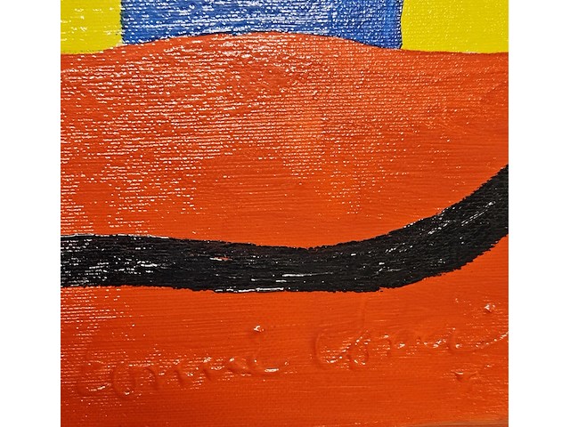 Acryl op doek, tonnie voorn, "koe uut almelo" - afbeelding 3 van  5
