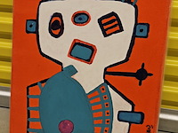 Acryl op doek, tonnie voorn, "mannetje" - afbeelding 1 van  4