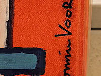 Acryl op doek, tonnie voorn, "mannetje" - afbeelding 3 van  4