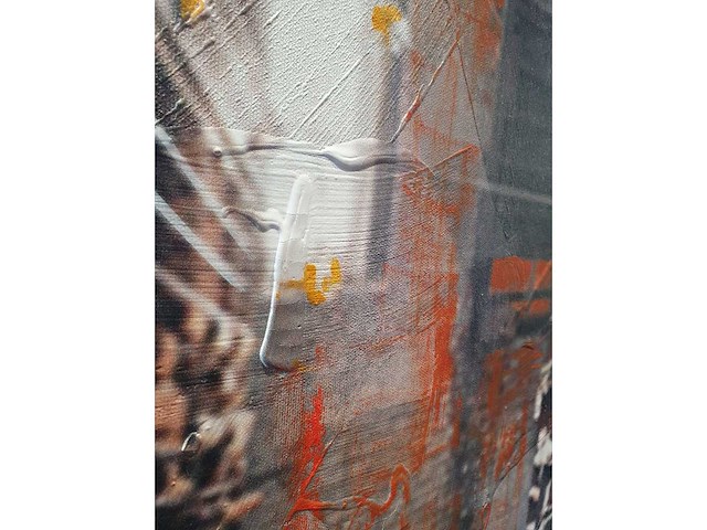 Acryl op doek/mixed media mischa - afbeelding 2 van  3