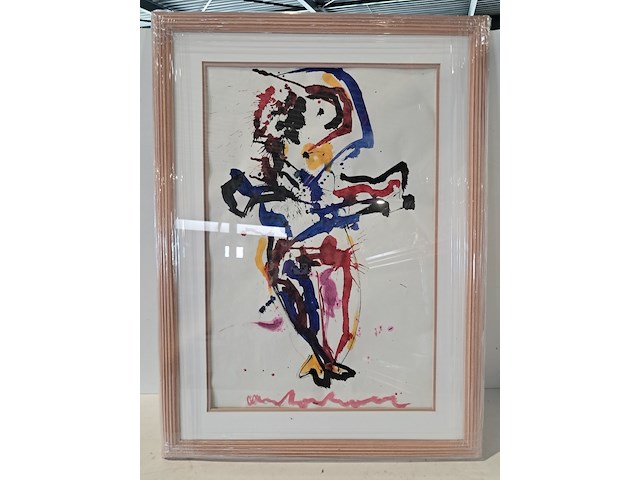 Acryl op geschept papier, anton heyboer - afbeelding 1 van  6