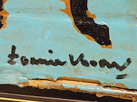 Acryl op gescheurd karton, tonnie voorn - afbeelding 2 van  3