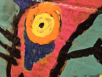 Acryl op gescheurd karton, tonnie voorn - afbeelding 3 van  3