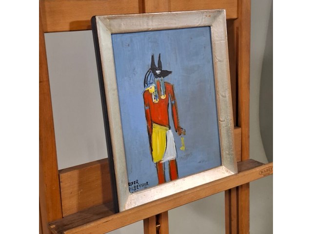 Acryl op karton, maya wildevuur, luxor, 1998 - afbeelding 5 van  8