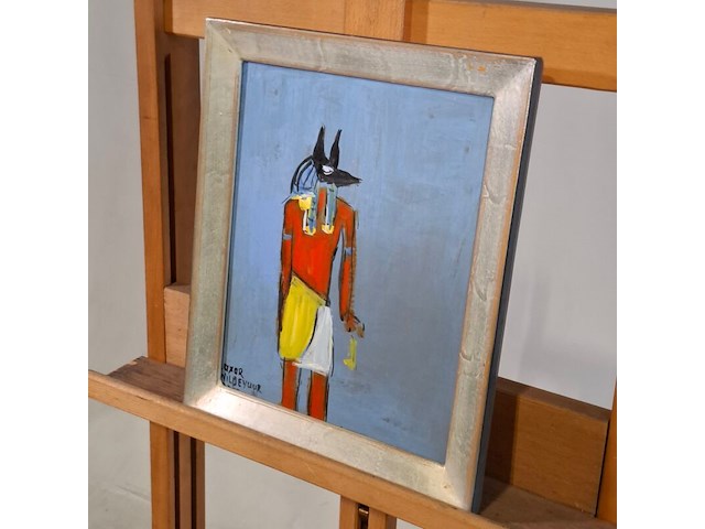 Acryl op karton, maya wildevuur, luxor, 1998 - afbeelding 6 van  8