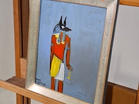 Acryl op karton, maya wildevuur, luxor, 1998 - afbeelding 6 van  8