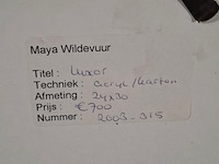 Acryl op karton, maya wildevuur, luxor, 1998 - afbeelding 8 van  8