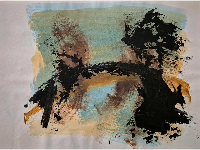 Acryl op papier hans van horck - afbeelding 1 van  2