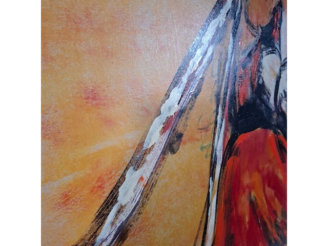 Acryl op papier, maya wildevuur, dansers / oproakeldais, 1997 - afbeelding 7 van  9