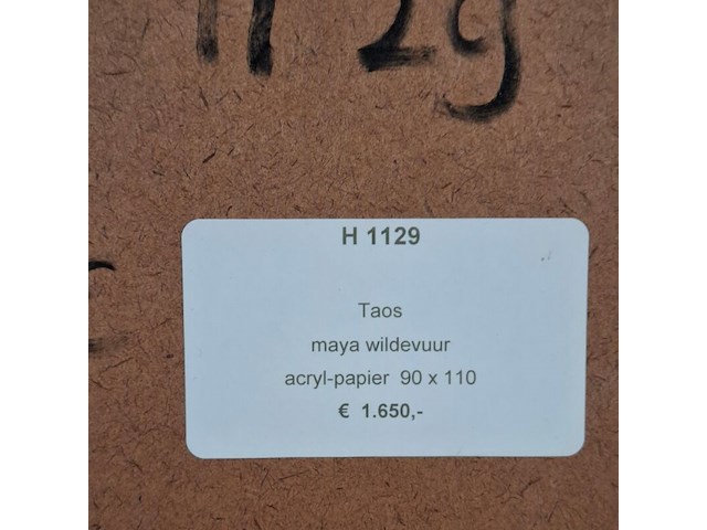 Acryl op papier, maya wildevuur, taos - afbeelding 7 van  7