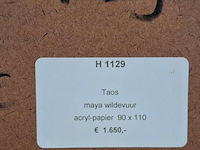 Acryl op papier, maya wildevuur, taos - afbeelding 7 van  7