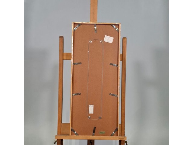 Acryl op papier, maya wildevuur, vrouw taniti, 1990 - afbeelding 6 van  7