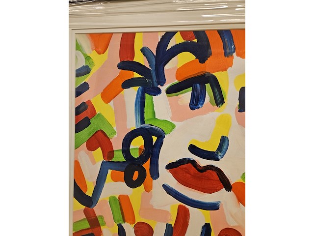 Acryl schilderij, jacob kanbier, 1997 - afbeelding 3 van  3