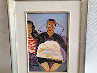 Acryl schilderij, maya wildevuur (1944-2023), mama maria - afbeelding 1 van  9