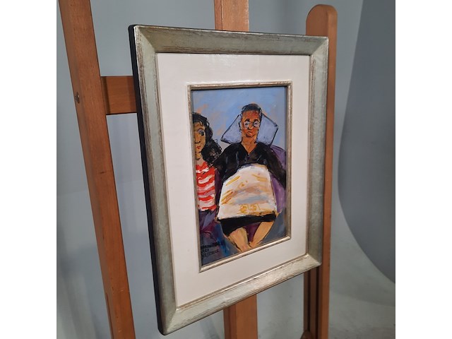 Acryl schilderij, maya wildevuur (1944-2023), mama maria - afbeelding 4 van  9
