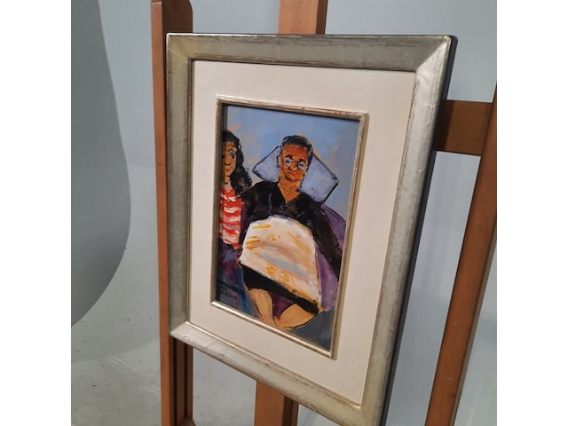 Acryl schilderij, maya wildevuur (1944-2023), mama maria - afbeelding 5 van  9