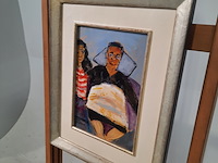 Acryl schilderij, maya wildevuur (1944-2023), mama maria - afbeelding 5 van  9