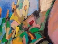 Acryl schilderij, maya wildevuur, 1989 - afbeelding 5 van  9