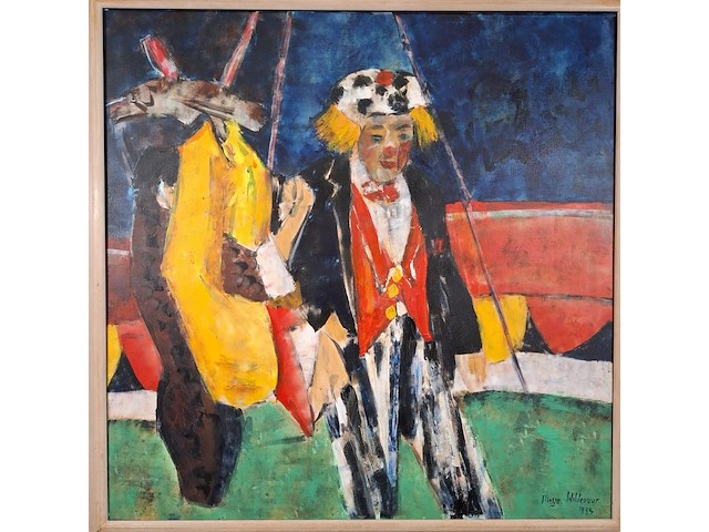 Acryl schilderij, maya wildevuur, 1992 - afbeelding 2 van  7