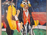 Acryl schilderij, maya wildevuur, 1992 - afbeelding 2 van  7
