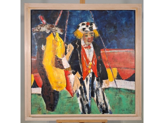 Acryl schilderij, maya wildevuur, 1992 - afbeelding 3 van  7