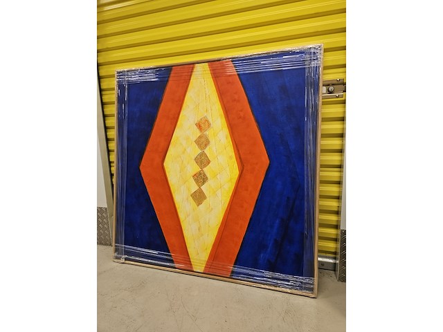 Acryl schilderij, maya wildevuur, 1993 - afbeelding 1 van  6