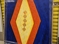 Acryl schilderij, maya wildevuur, 1993 - afbeelding 1 van  6